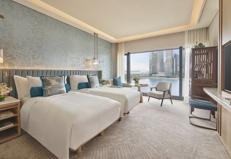行政樓層濱海灣景觀客房 （雙床）