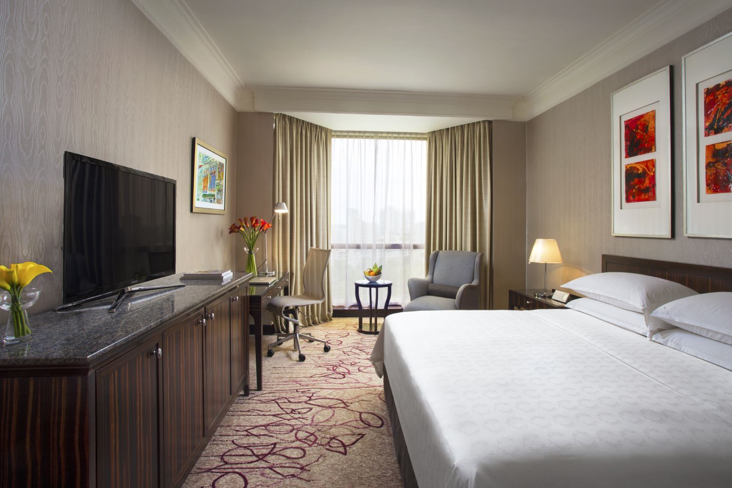 喜来登行政, 行政酒廊礼遇, 客房, 2 张单人床, 高楼层