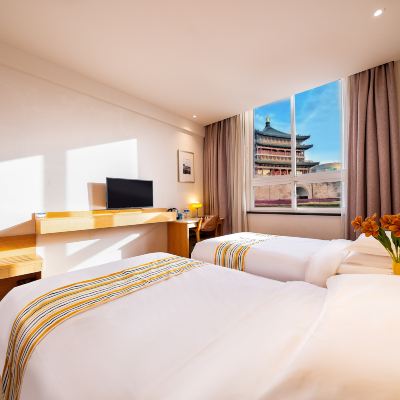 景觀雙床房 宿適精選飯店（西安鐘鼓樓回民街店）優惠