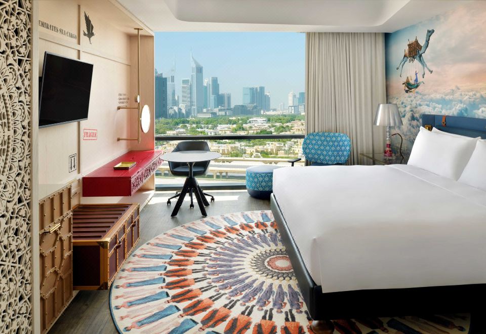 杜拜市景標準特大床房