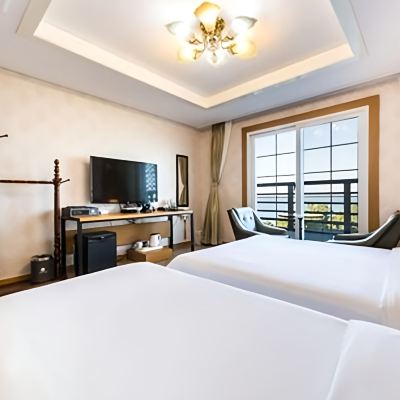 트윈룸 Gangneung Gyeongpodae La Mer Hotel 쿠폰