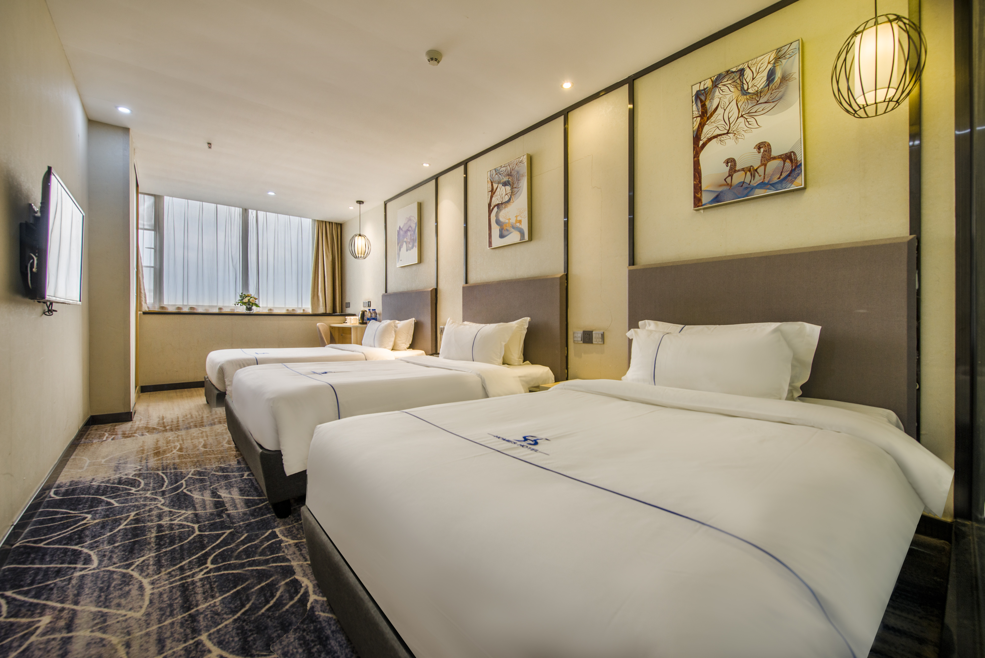 行政商務三人間『靜謐睡眠+零壓床墊』