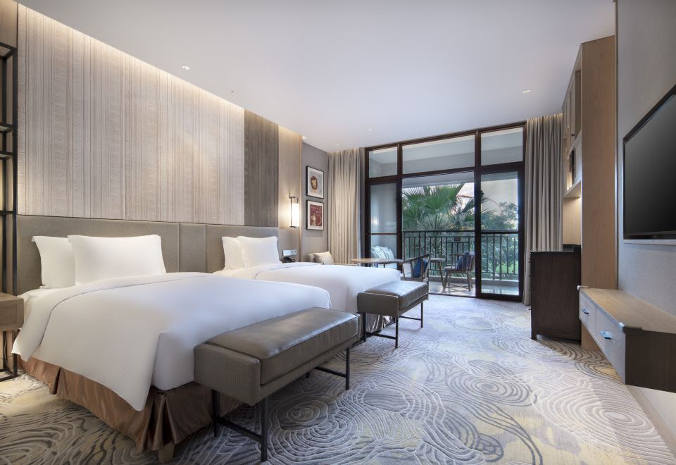 Crowne Plaza Kunming Ancient Dian Town2 Singles Beds Standard Theme Park View Room