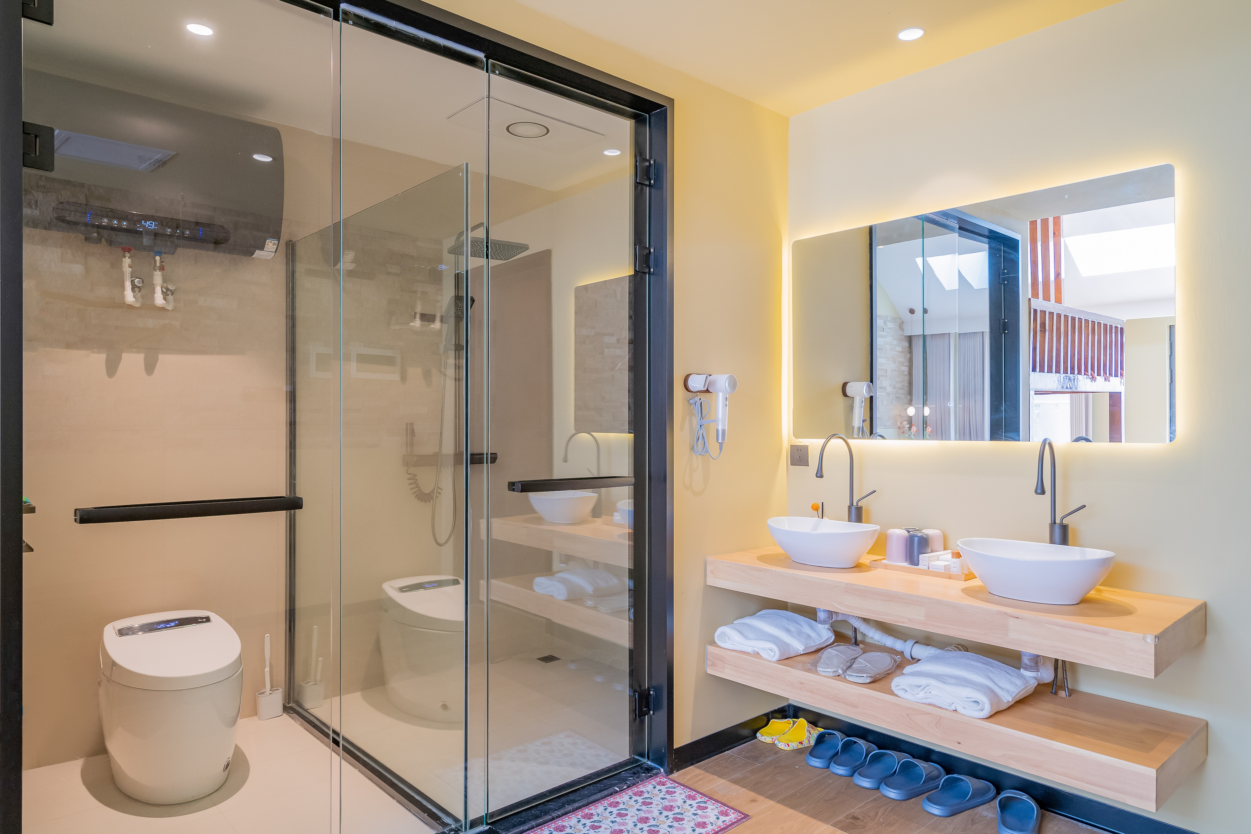 竹隱丨庭院親子雙床房（獨立小院+可燒烤+智能客控）