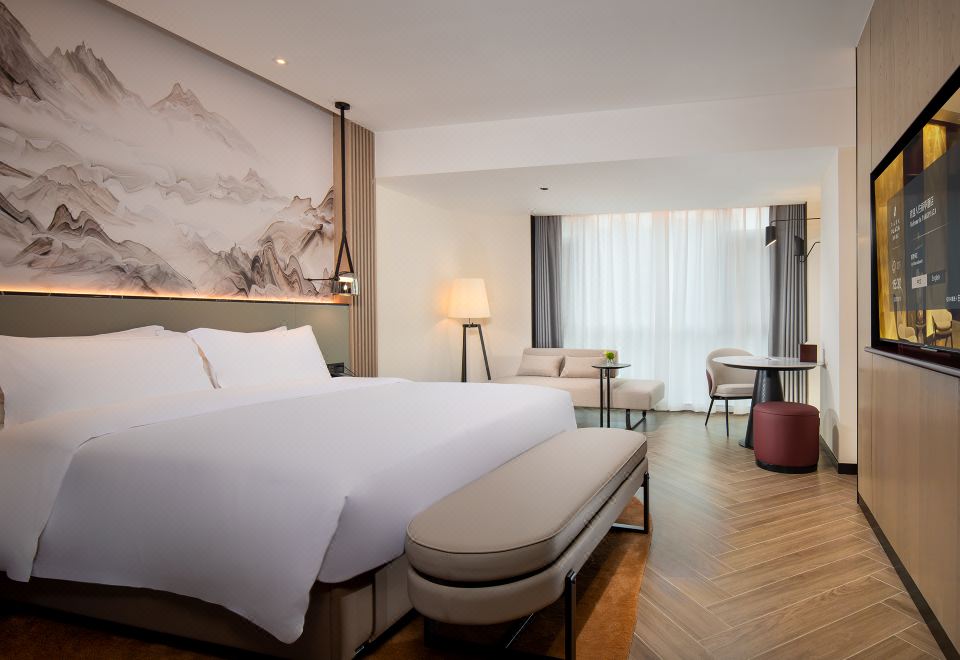 雅痞山居大床房丨浴缸