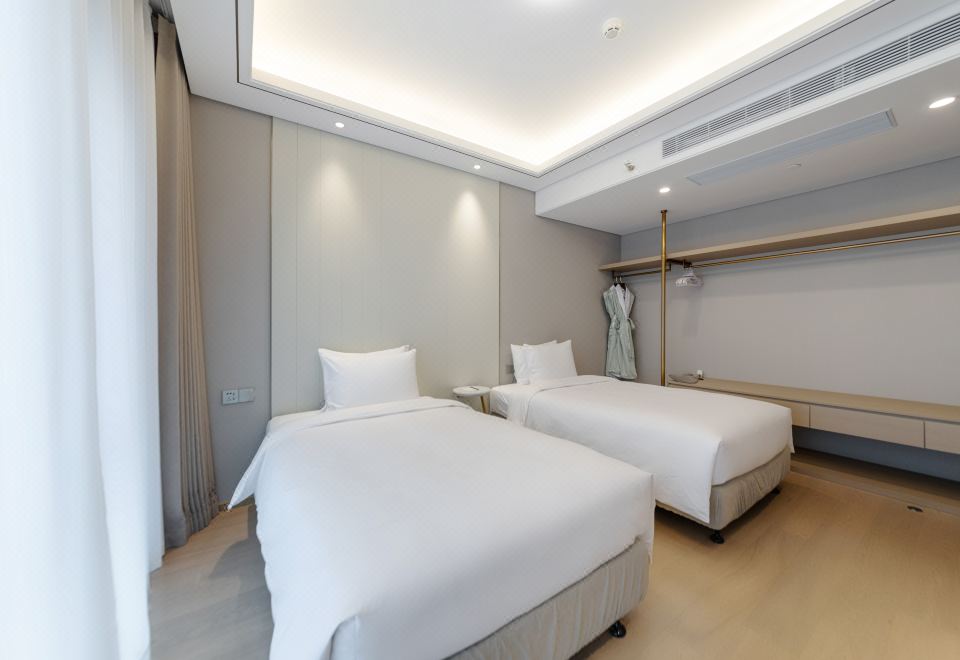 攬秀·一居雙床房丨智能馬桶丨金可兒床墊