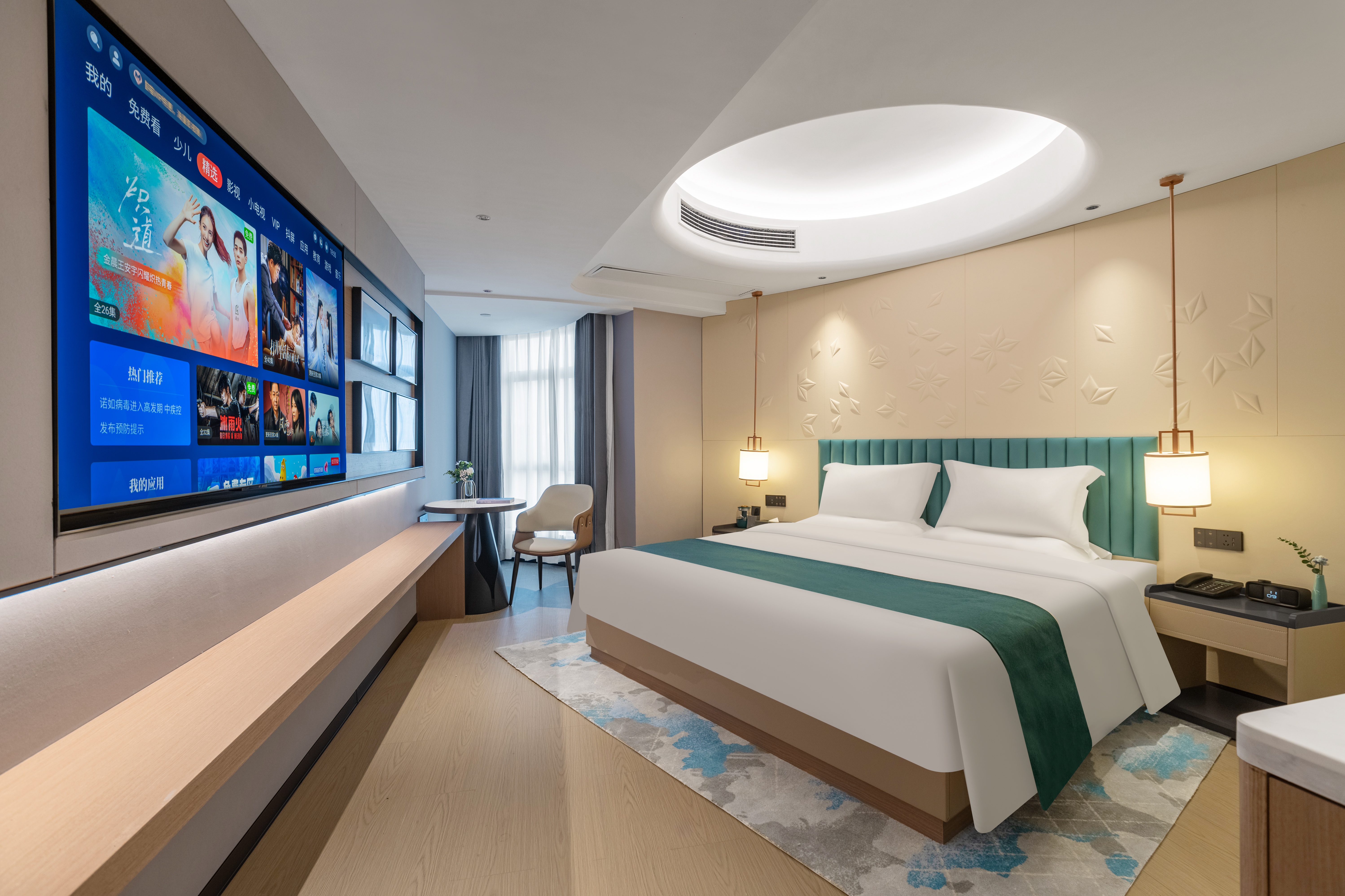 J-都市城景大床房+零壓床墊+全屋智能客控