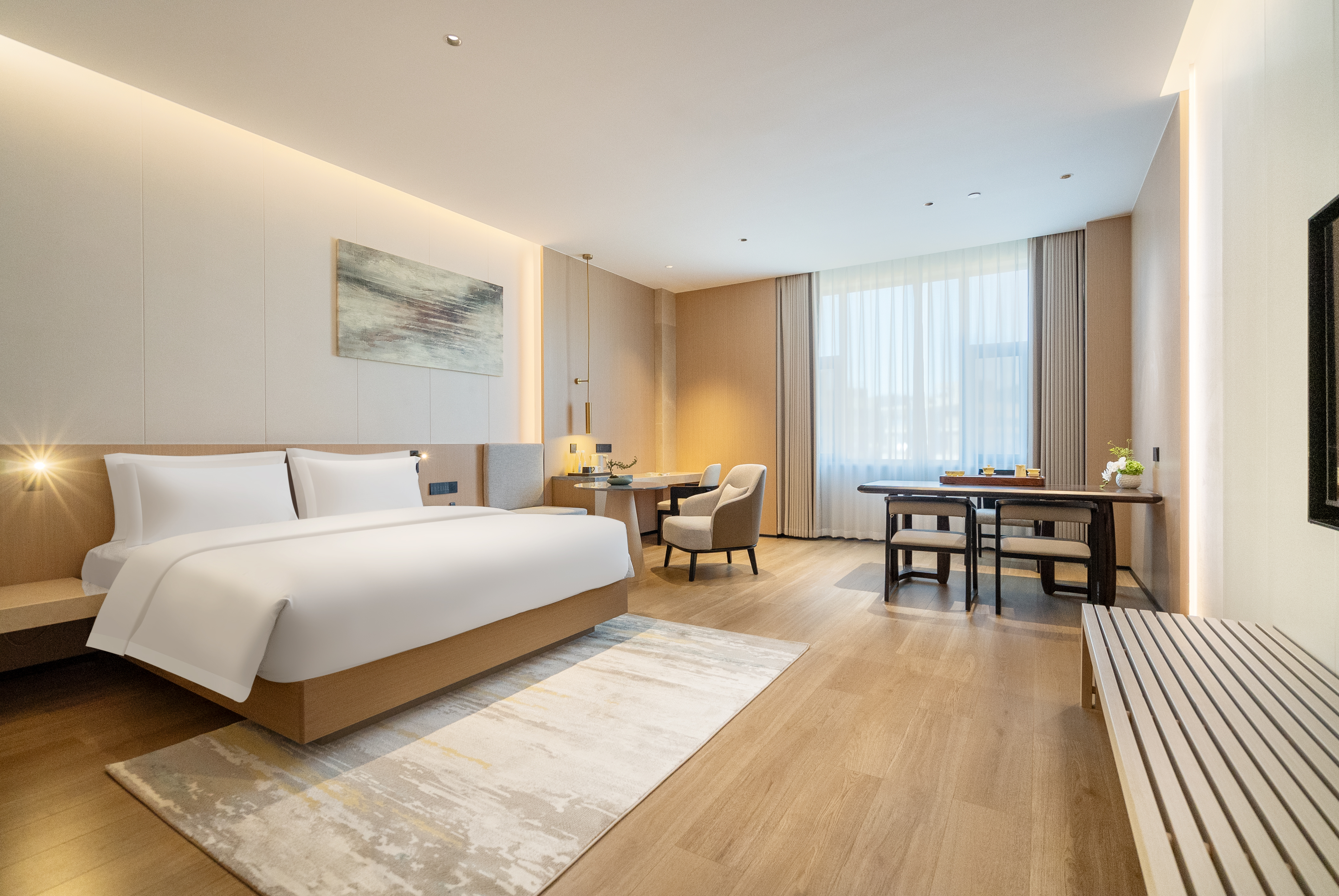 輕奢浴缸大床房（休閑茶座+助眠床墊）