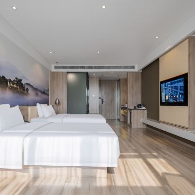 行政城景雙床房（小冰箱+投屏+記憶枕+普蘭特床墊） 合肥高新區創新產業園銀泰城亞朵飯店優惠