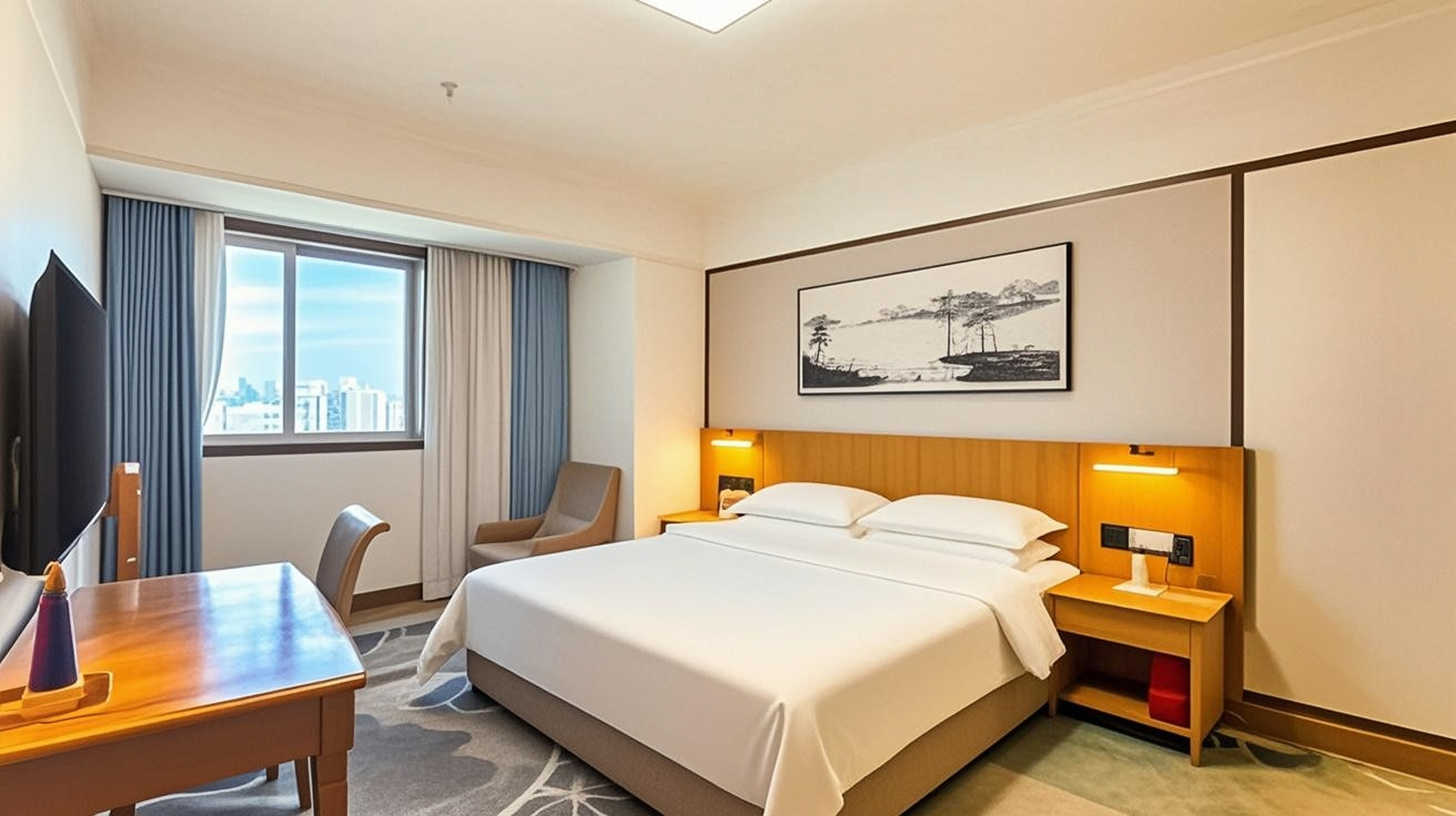 欢聚家庭房（卡通布置+沙发茶几+浴缸+小冰箱）