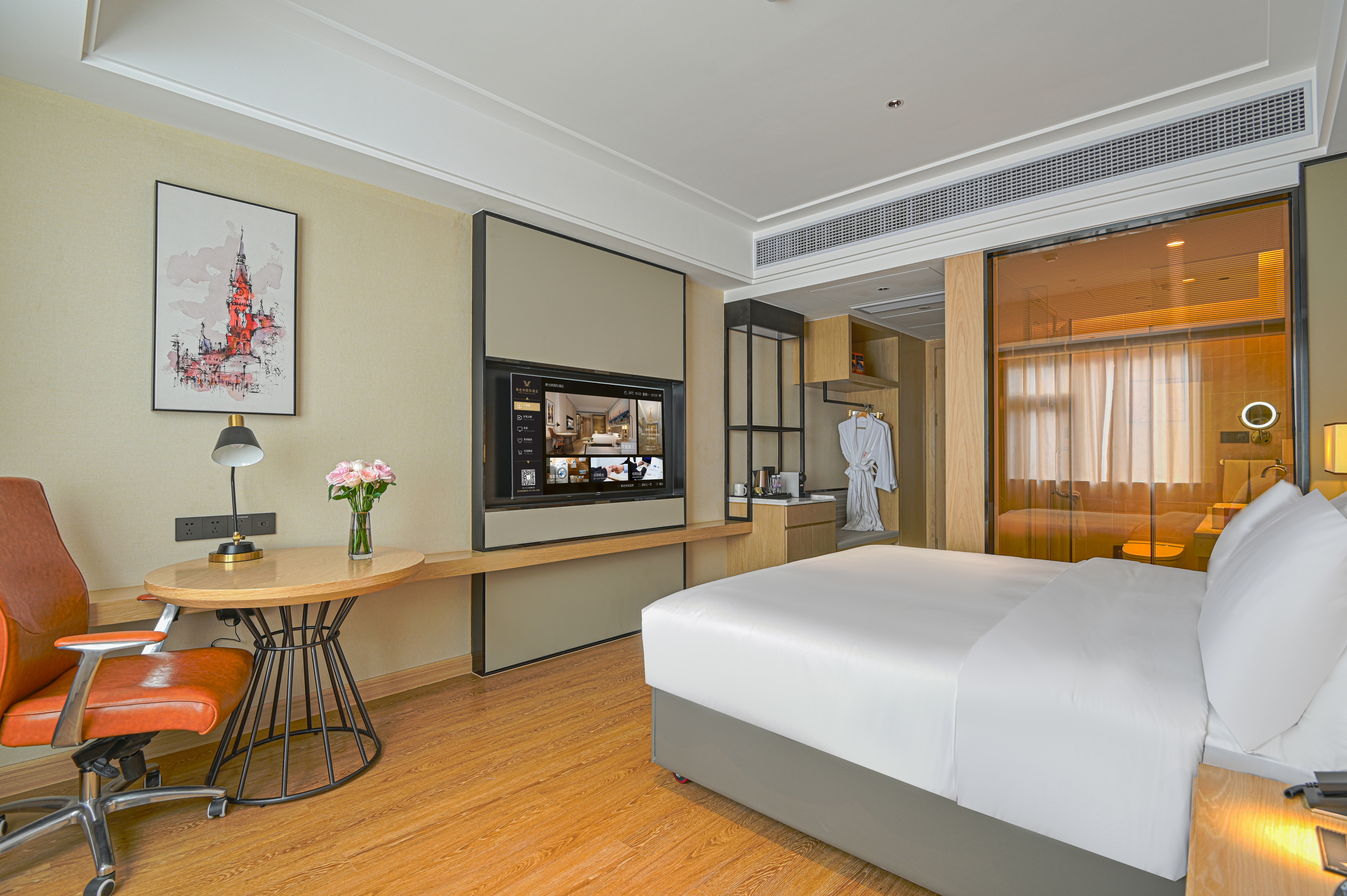 豪华大床房【愉梦床垫+宽敞静谧+Coffee机】