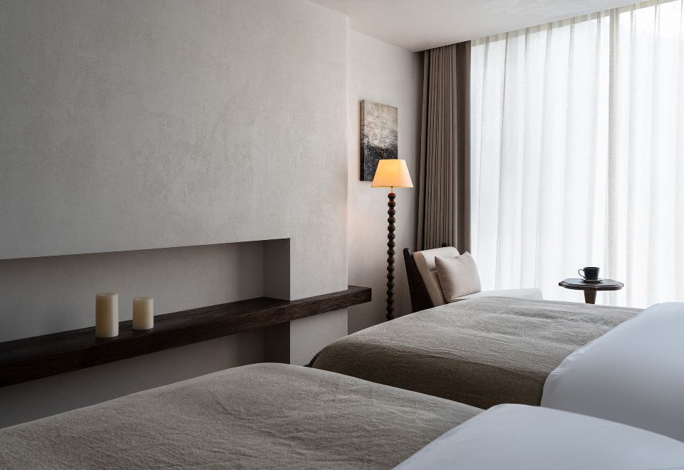 石涧.观景双床房-零压床垫︱智能客控︱极米投屏