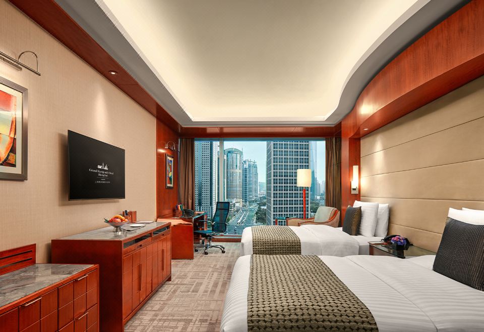 高级城景双床房