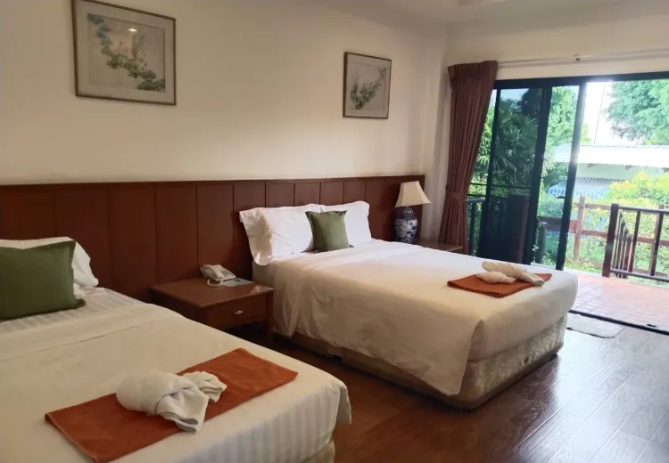 ห้องเตียงคู่ วิวสวน