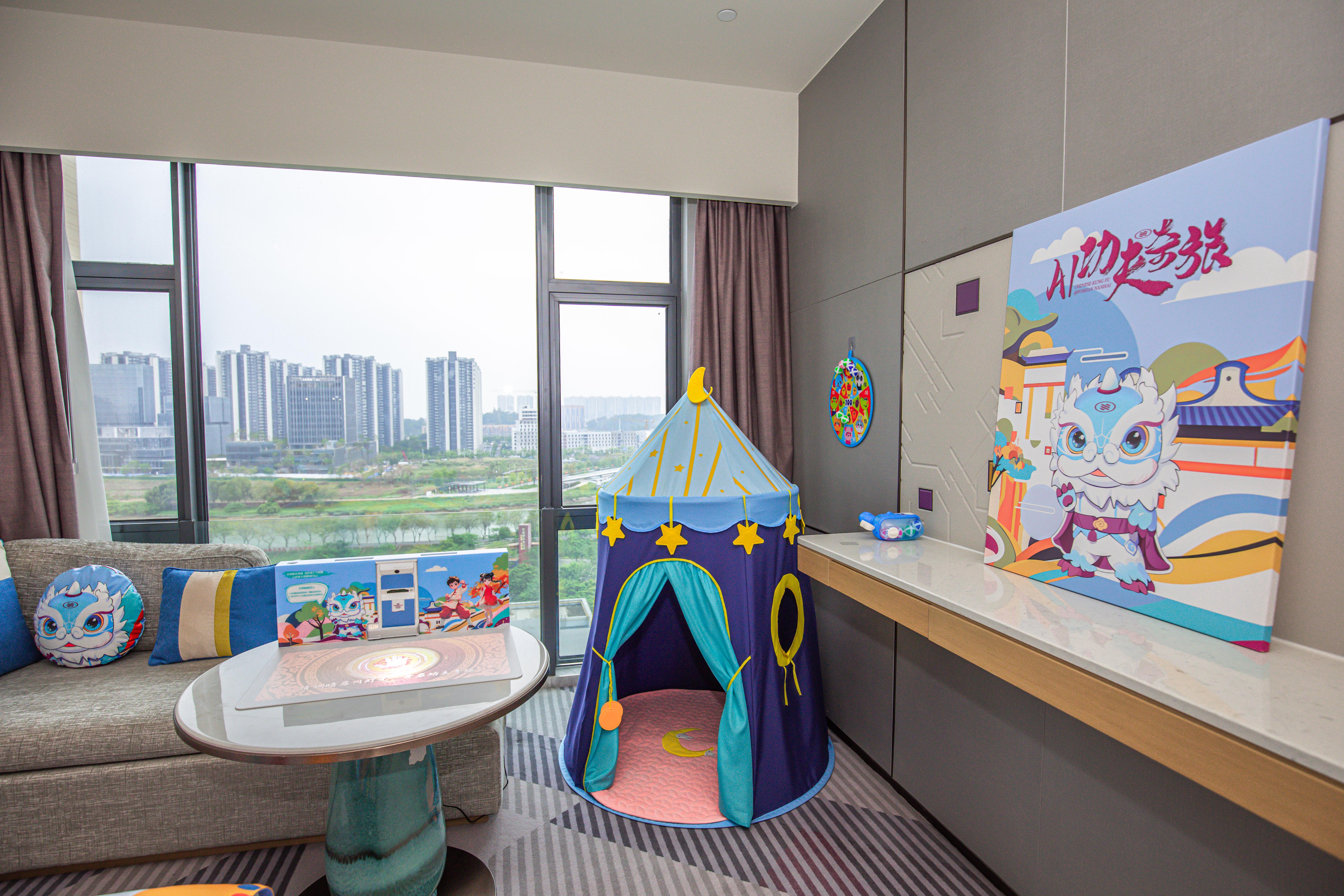 功夫奇旅AI親子湖景雙床房