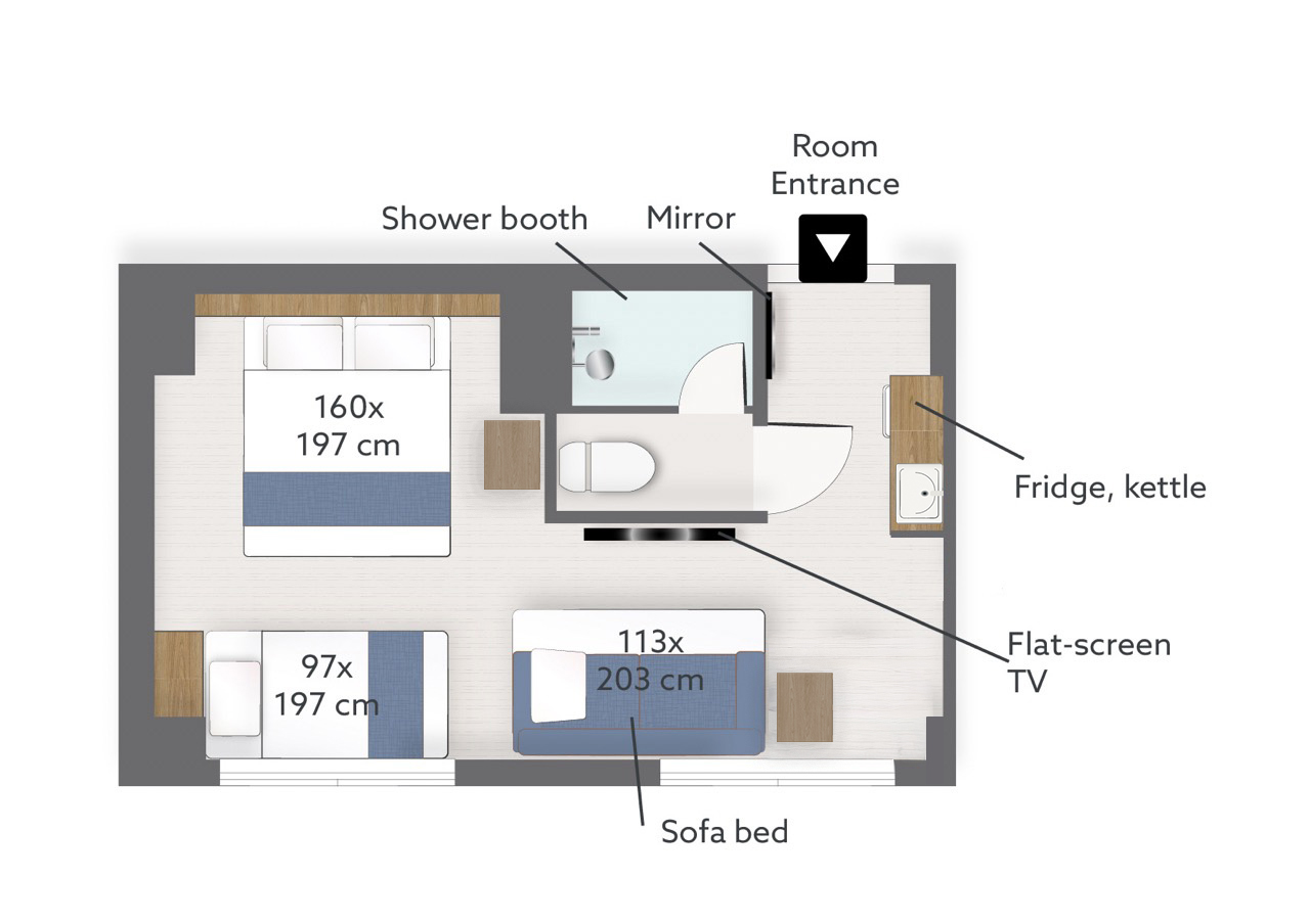 一室公寓大床房 25 （禁烟）　　
