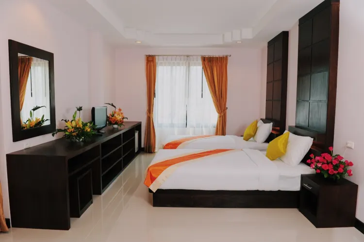 ห้องดีลักซ์เตียงเดี่ยวหรือเตียงแฝด