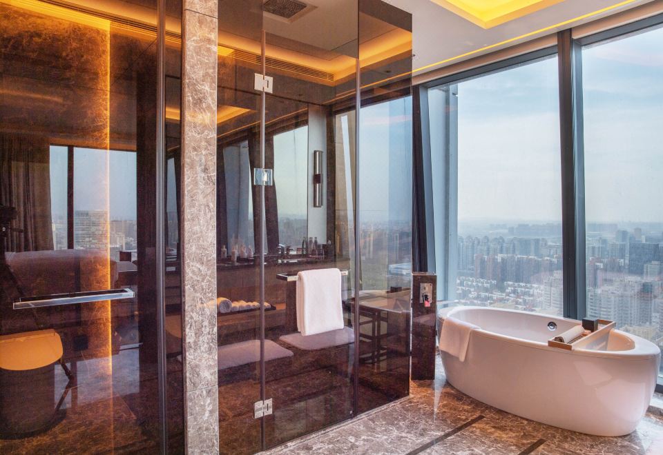 270°一室一厅|城景行政双床套+独立会客厅+戴森吹风机