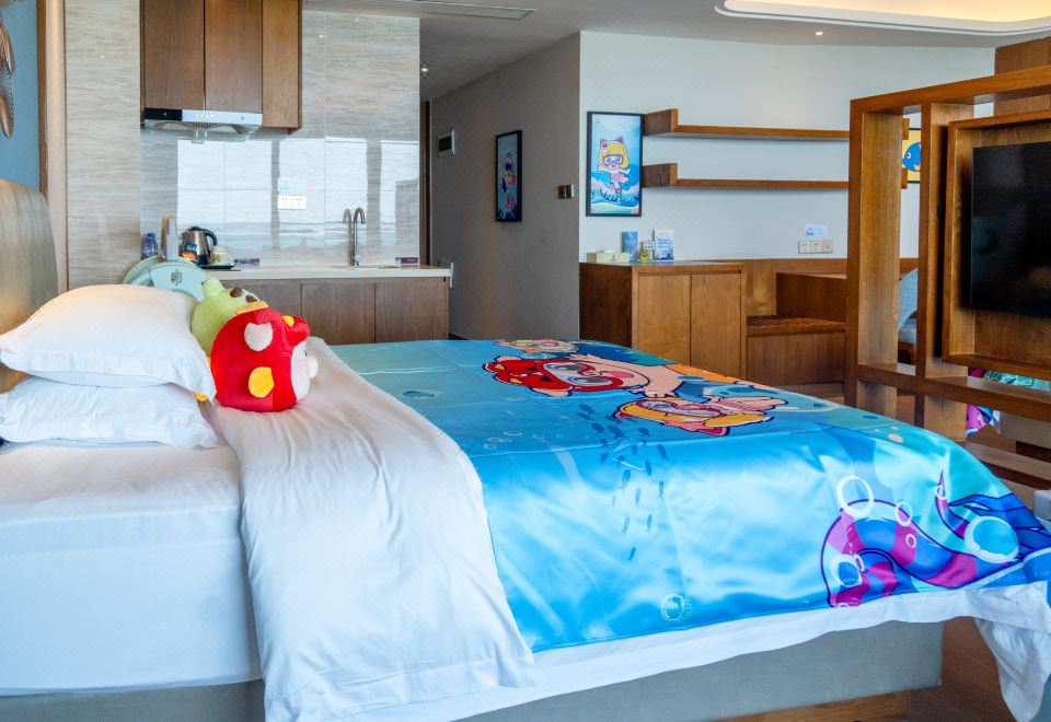 酷芽猪猪侠海景家庭房（子母床）