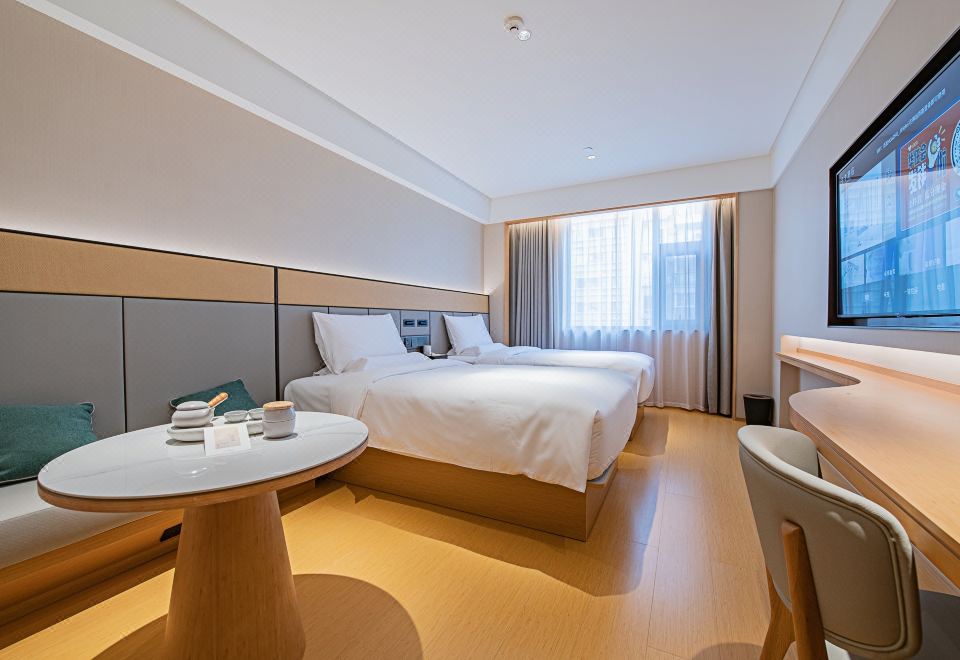 双床房（智能电视投屏+闹中取静 +浴淋顶喷）