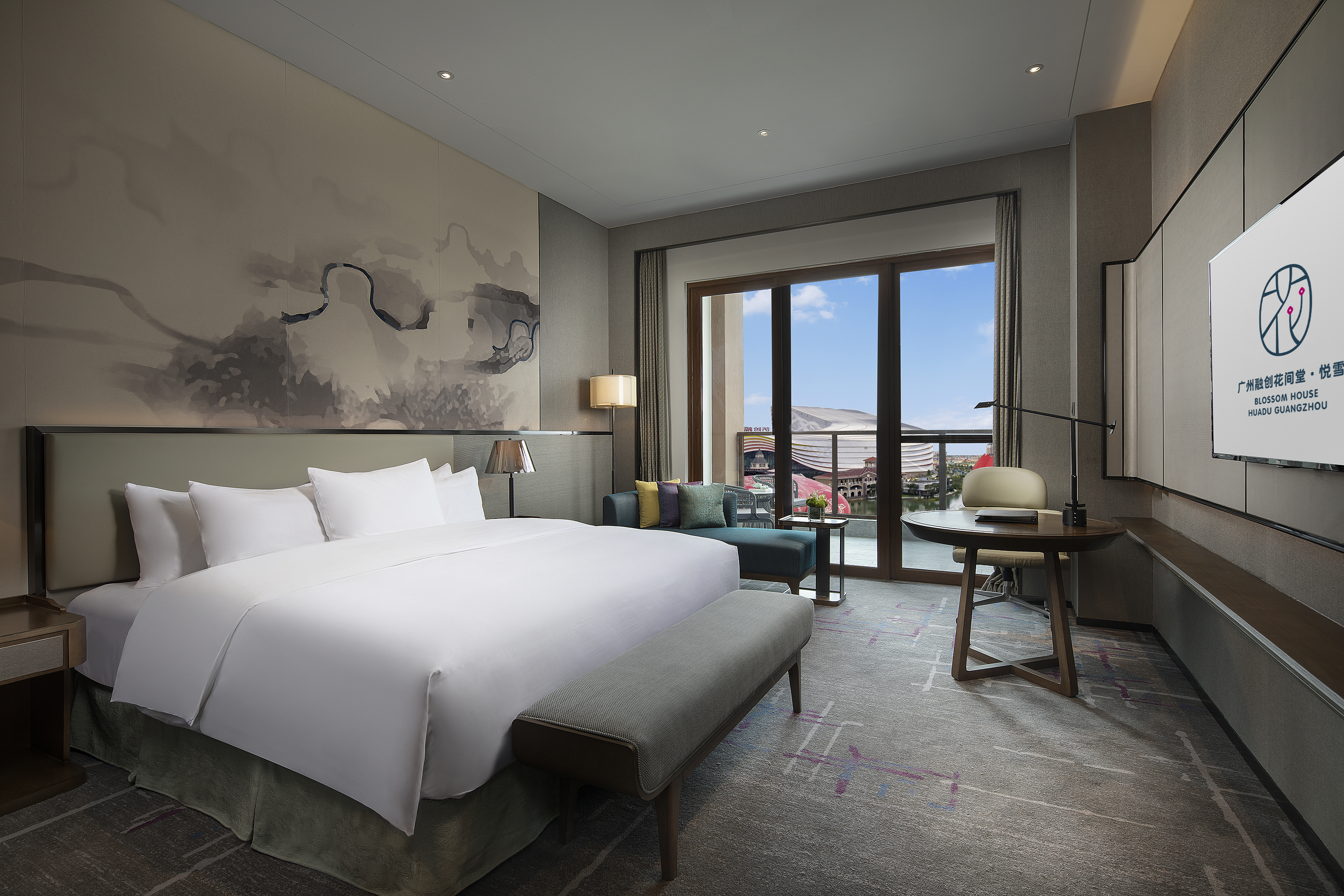 Blossom House Huadu Guangzhou雪凌豪華湖景大床房