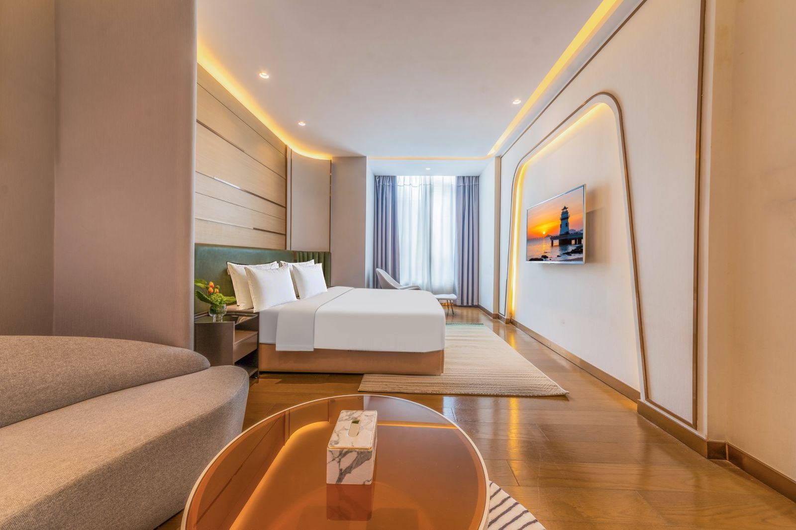 Leisurely·豪華大床房「智能客控+minibar+浴缸泡澡」