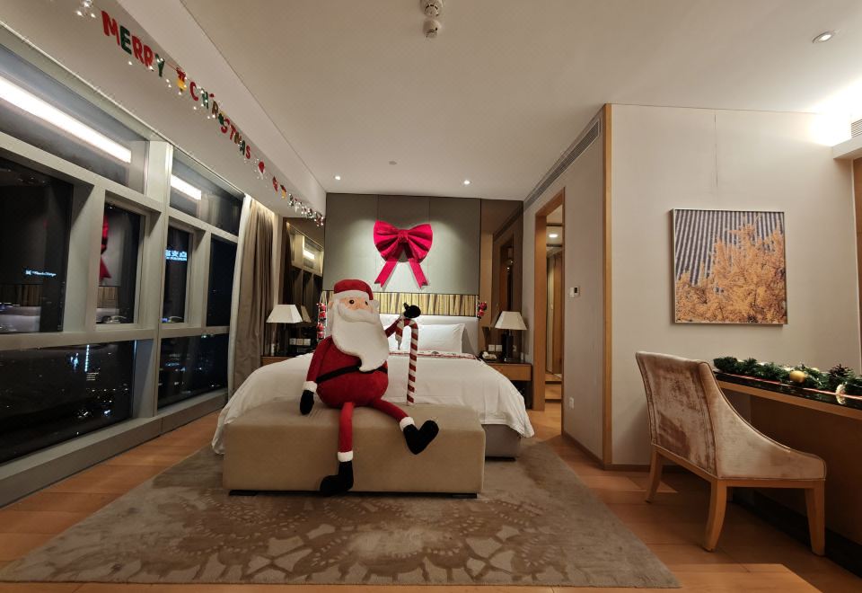 圣诞大床房（圣诞装饰+厨房+洗衣乾衣机）