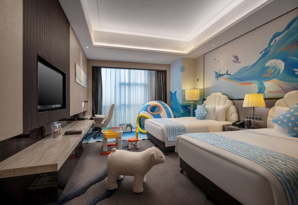 江上漫步主题双床房（鱼嘴小屋）