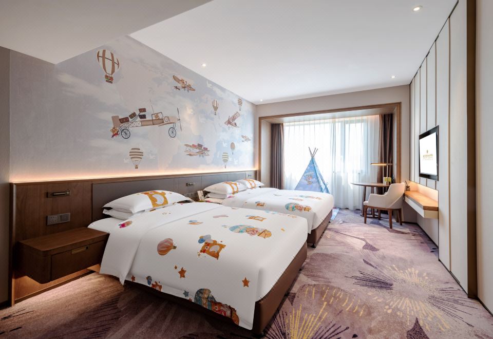 栖云楼家庭亲子房（定制小童用品+园景）