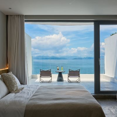 F棟·夕顏海景露台大床房 蜜悦·深圳波西塔諾懸崖海景美宿優惠