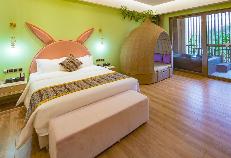 酒店B棟卡通大床房I獨立泡池