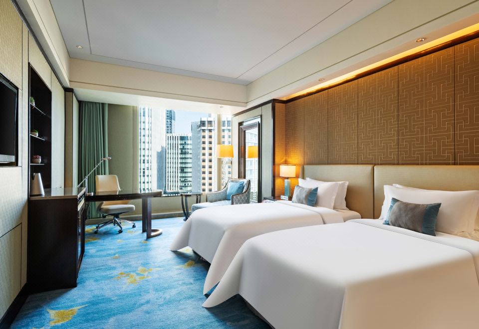 豪华城景双床房