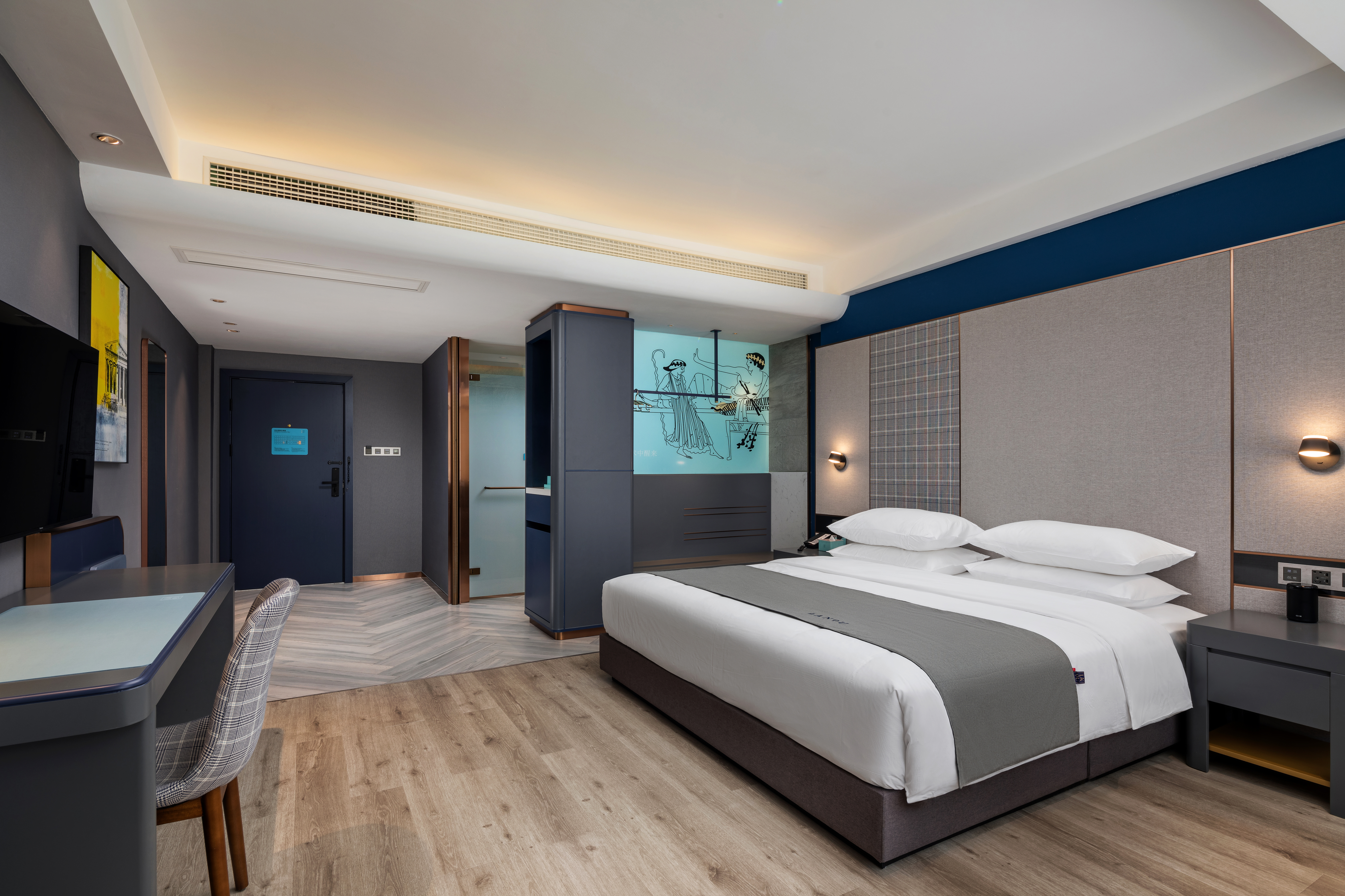 行政智能大床房丨办公桌椅+静谧好眠+特大床