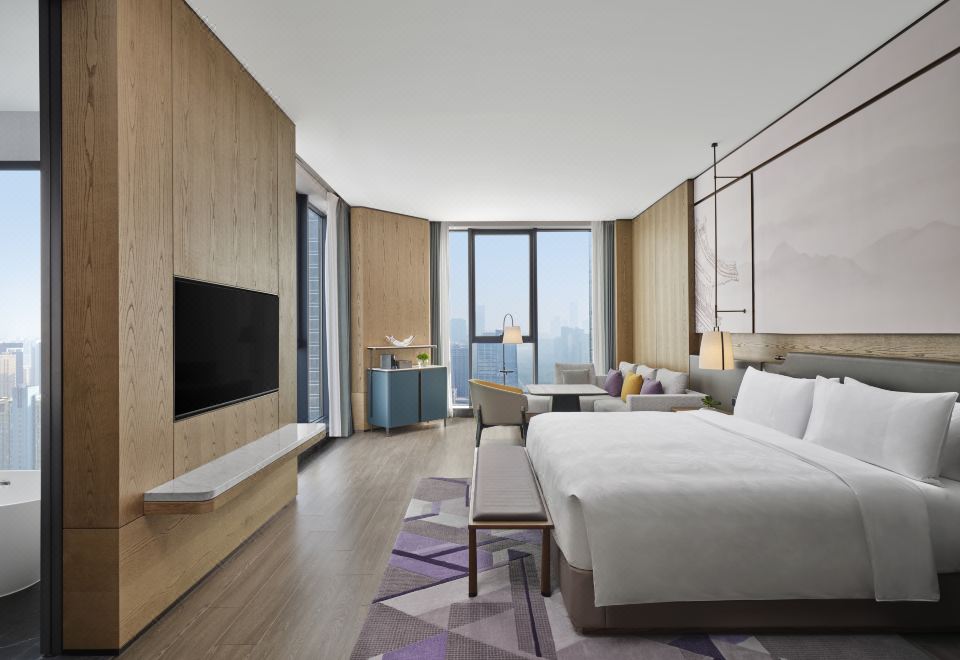 270°大落地窗城市景观|全景大床房