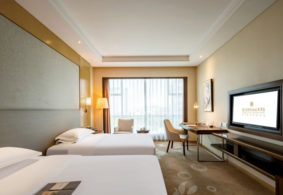 栖园楼豪华双床房（静谧睡眠+全景落地窗+室内泳池）