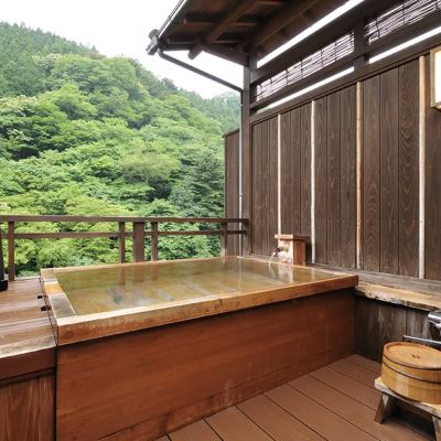【桐】桧の露天風呂付き客室 四万温泉 時わすれの宿 佳元 クーポン