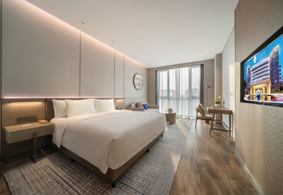 初雪街景大床房