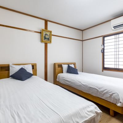 【禁煙】洋室ツイン（共同シャワー） OYO 44744 ゲストハウスあい浜 クーポン