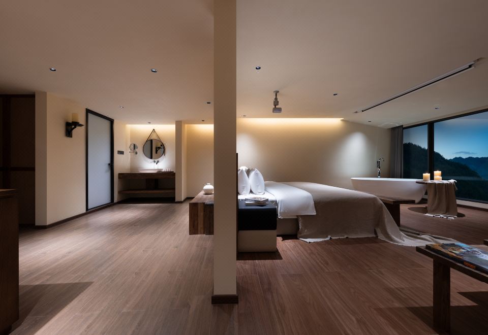 木瑾.观景大床套房-零压床垫︱智能客控︱极米投屏