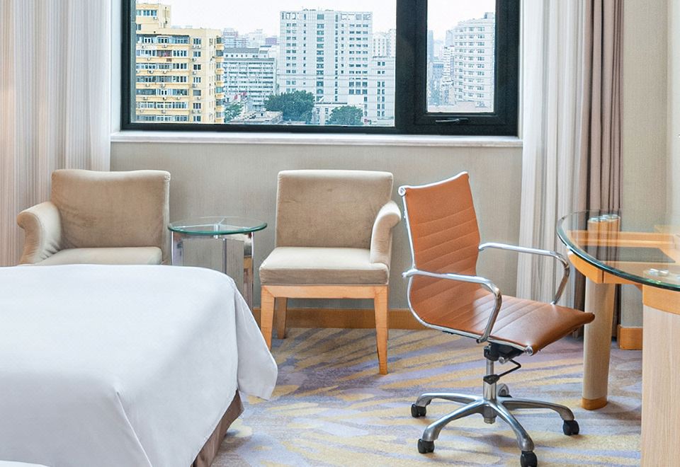 高级双床房 城市景观