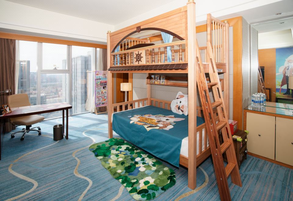 迈克狐剧情主题家庭套房（乾湿分离浴室+吹风机）