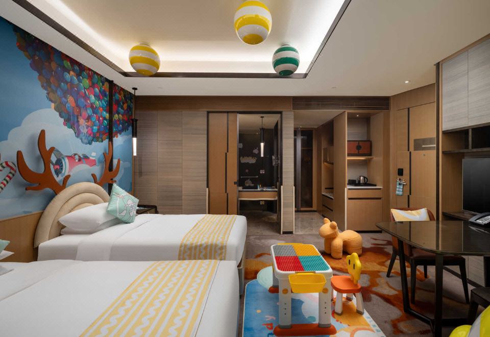 糖果飞屋主题双床房（鱼嘴小屋）