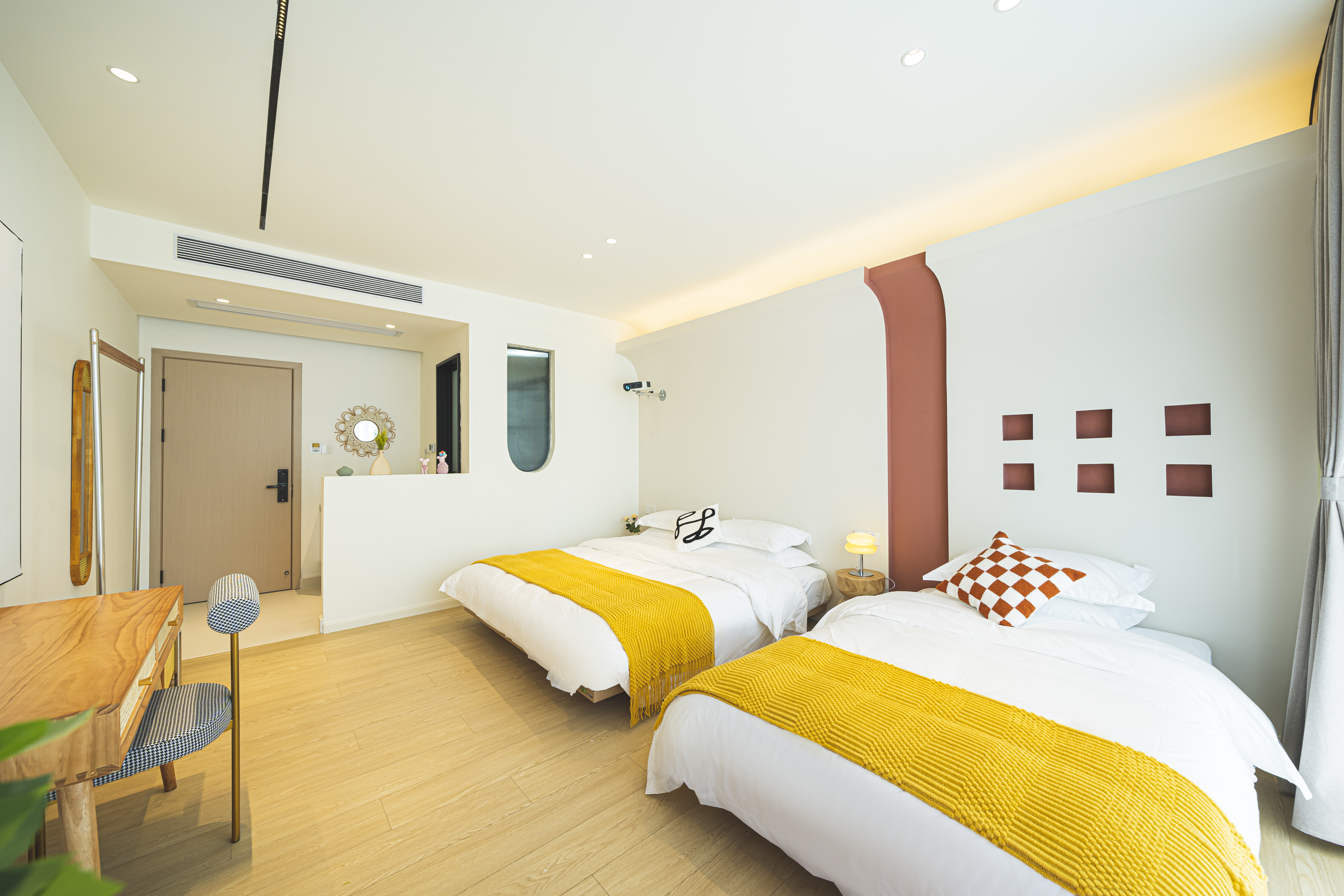 一抹晚夏景观双床房