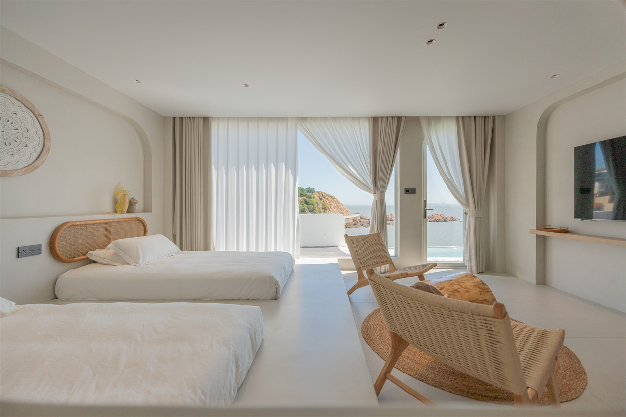 花园日出海景双床房