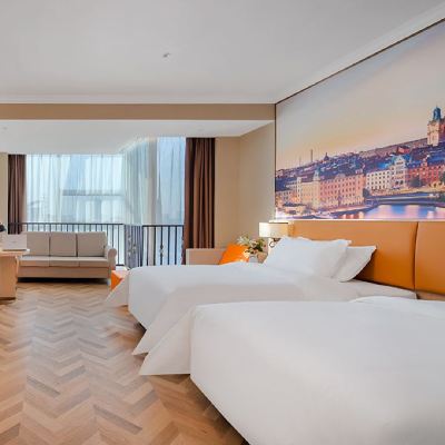 行政雙床房（落地窗+電視投屏+舒適床品） 維也納酒店（濟南章丘政務中心大學城店）優惠