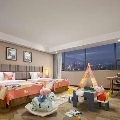 小豬佩奇主題親子房（帳篷+積木+公仔+木馬+玩偶） 贛州山水大廈（南門口步步高店）優惠