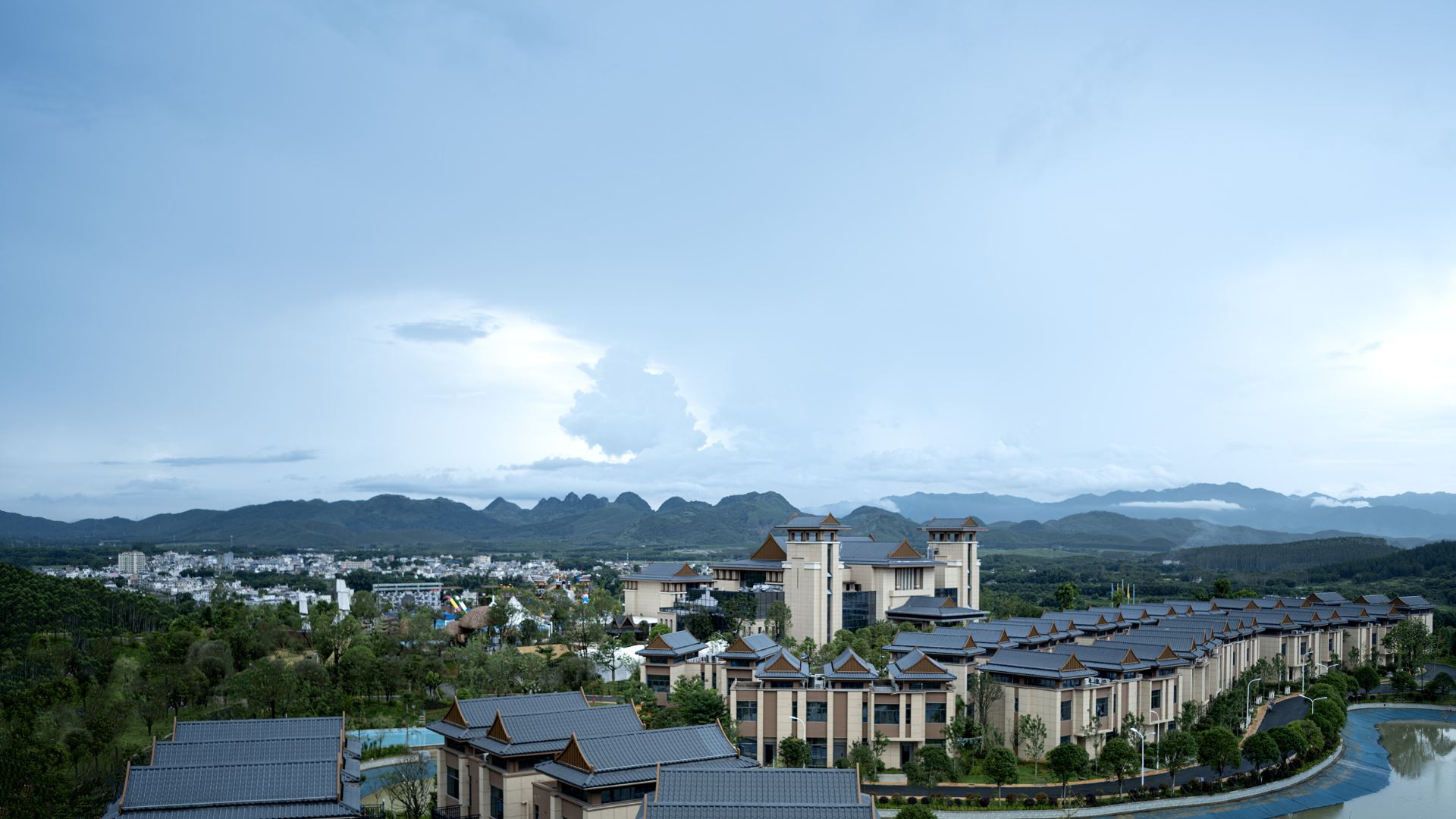 亲水泳道环翠雅墅四房·私汤泡池+自动麻将桌