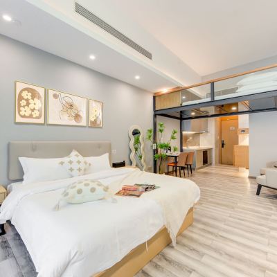 奈思▪複式loft雙床房（開放式廚房+冰箱） 素可泰民宿（拱北口岸中安廣場店）優惠