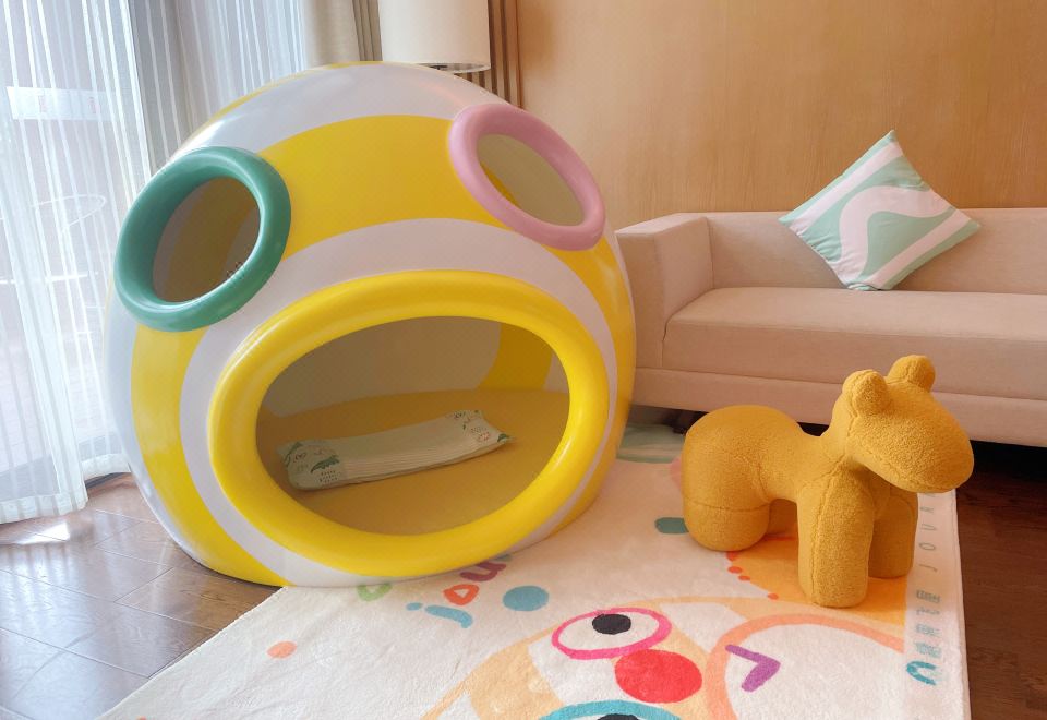 糖果飞屋亲子双床房（园景阳台丨呆萌鱼嘴）