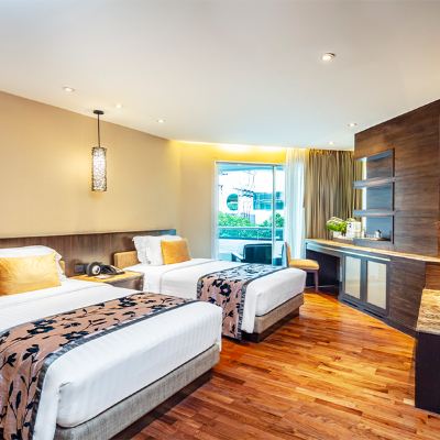 豪華雙床房，包括 Coco Play & Coco Pool 芭達雅愛灣海灘度假飯店優惠